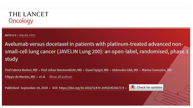 Avelumab后線治療PD-L1陽性NSCLC安全性較優(yōu)