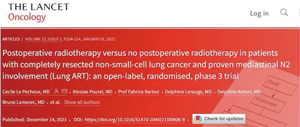 ⅢAN2期 NSCLC 完全切除術(shù)后不建議采用3D-PORT