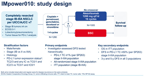 阿替利珠單抗獲批NSCLC 輔助治療