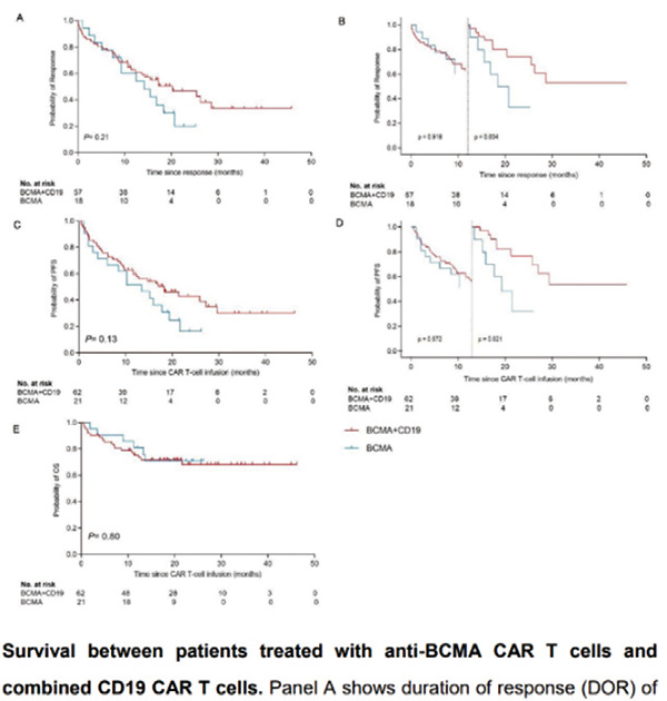 復發(fā)/難治MM 抗BCMA和抗CD19 CAR T聯(lián)合治療研究