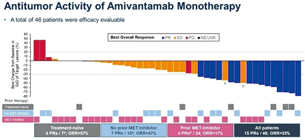 CHRYSALIS研究 Amivantamab 治療MET 14外顯子跳躍突變NSCLC