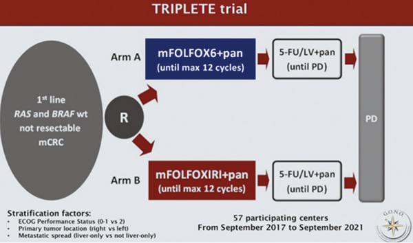 TRIPLETE研究 改良FOLFOXIRI聯(lián)合帕尼單抗未帶來生存獲益